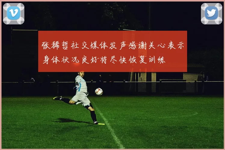 张稀哲社交媒体发声感谢关心表示身体状况良好将尽快恢复训练